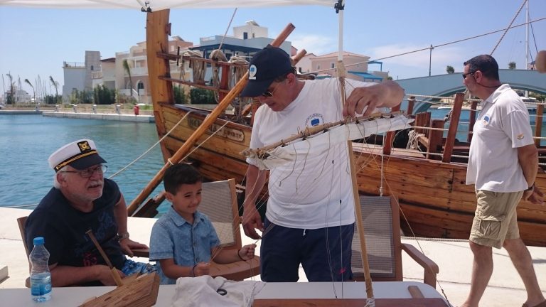 Fig.9 Informing Public and Children about Maritime Archaeology. Photo Source Kerynia – Liberty Crew
